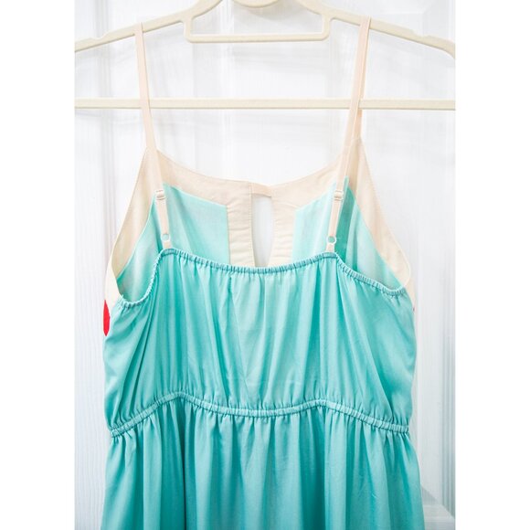 Umgee Spaghetti Strap Teal Maxi Dress, size M - Picture 4 of 7